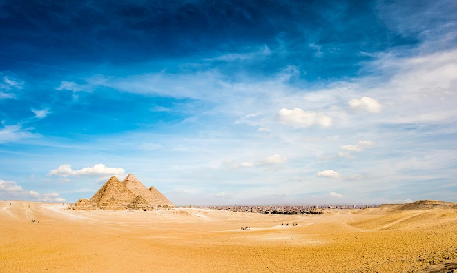 Pyramides de Gizeh, Le Caire, Égypte