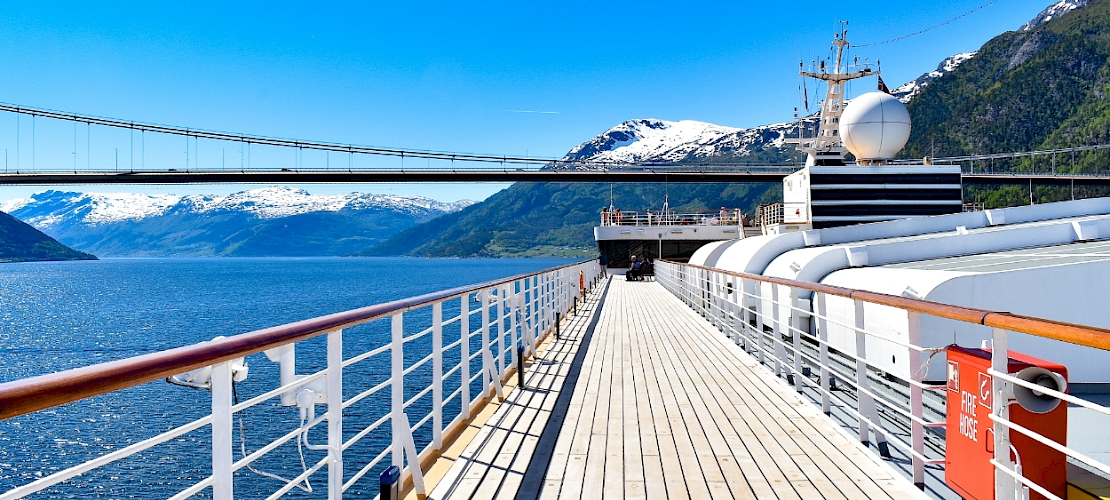 Navigation dans l'Eidfjord, Norvège