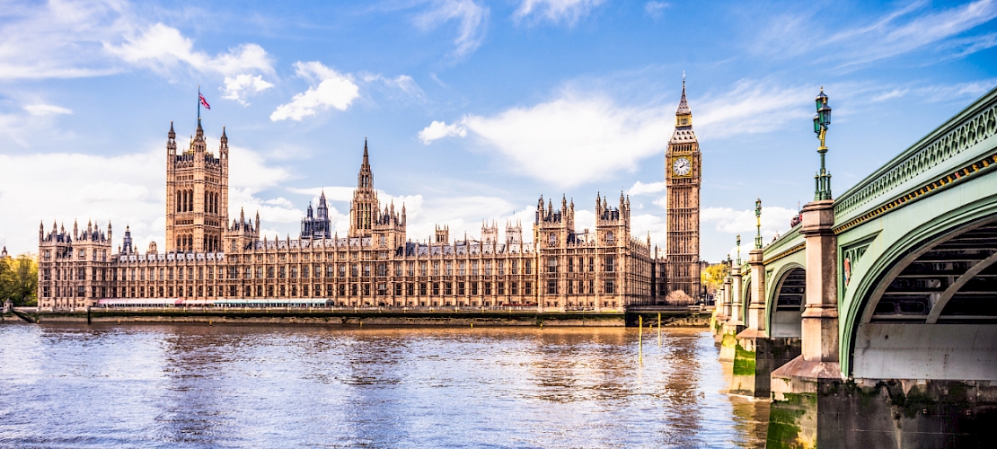 Le palais de Westminster et Big Ben, Londres (Tilbury), Royaume-Uni
